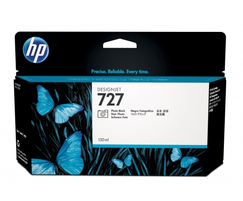 HP Cartucho de tinta DesignJet 727 negro fotográfico de 130 ml