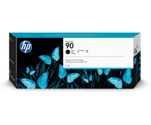 HP Cartucho de tinta DesignJet 90 negro de 775 ml