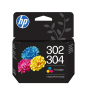 HP Cartucho de Tinta Original 302/304 tricolor