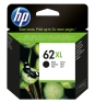 HP Cartucho de tinta original 62XL de alta capacidad negro