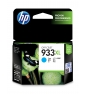 HP Cartucho de tinta original 933XL de alta capacidad cian