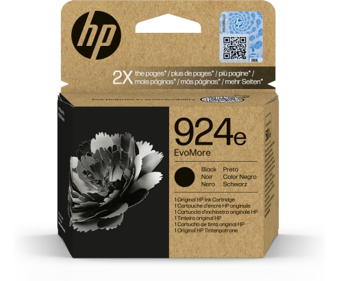 HP 924e Cartucho de Tinta Original EvoMore negra