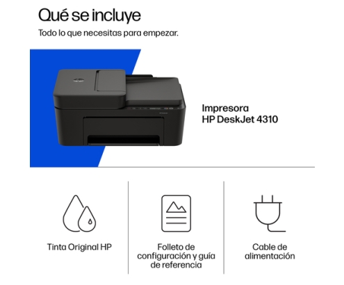 HP DeskJet 4310 Inalámbrico All-in-One Color Impresora