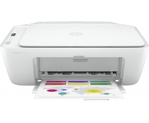 HP DeskJet Impresora multifunción 2710e, Color, Impresora para Hogar, Impresión, copia, escáner, Conexión inalámbrica; Compatible con Instant Ink