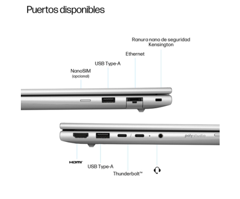 HP EliteBook 6 G1a 14 inch Notebook AI PC Wolf Pro Security Edition AMD Ryzen AI 7 250 35,6 cm (14