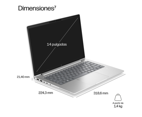 HP EliteBook 6 G2a 14 inch Notebook AI PC Wolf Pro Security Edition AMD Ryzen™ 5 230 Portátil 35,6 cm (14
