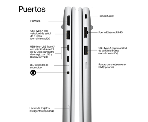 HP EliteBook 6 G2q 14 inch Notebook Next Gen AI PC Copilot+ PC Portátil 35,6 cm (14