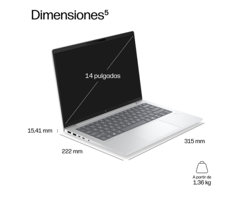 HP EliteBook 6 G2q 14 inch Notebook Next Gen AI PC Copilot+ PC Portátil 35,6 cm (14