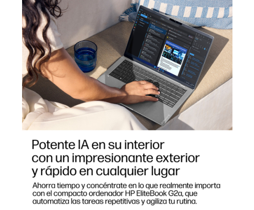 HP EliteBook X G2a 14 inch Notebook Next Gen AI PC Wolf Pro Security Edition Copilot+ PC AMD Ryzen AI 5 Portátil 35,6 cm (14
