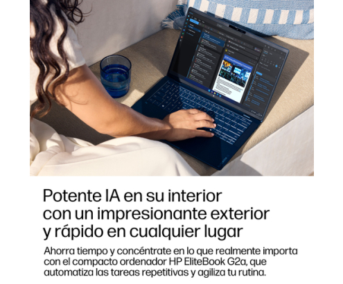 HP EliteBook X G2a 14 inch Notebook Next Gen AI PC Wolf Pro Security Edition Copilot+ PC AMD Ryzen AI 7 PRO Portátil 35,6 cm (14