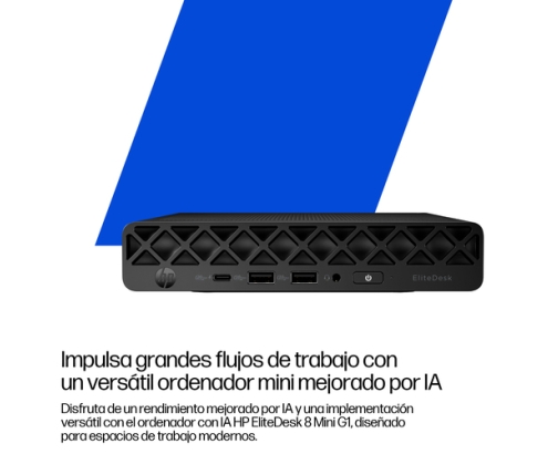 HP EliteDesk 8 Mini G1i Desktop AI PC Intel Core Ultra 5 235 16 GB DDR5-SDRAM Windows 11 Pro Mini PC
