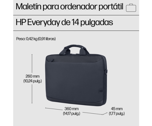 HP Maletín para ordenador portátil Everyday de 14 pulgadas