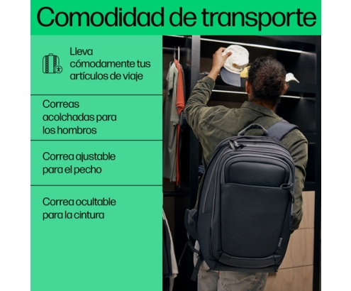 HP Mochila para portátil de 17 pulgadas Travel Plus 30L