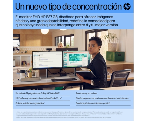 HP Monitor FHD E27 G5