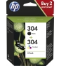 HP Paquete de 2 cartuchos de tinta Original 304 negro/tricolor