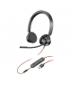 HP Poly Blackwire 3325 USB-A + 3.5mm Stereo Headset