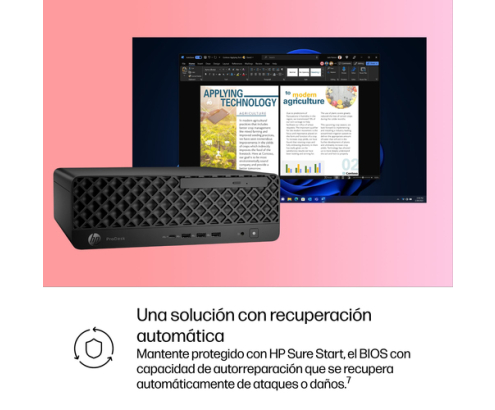 HP ProDesk 4 SFF G1i AI PC Intel Core Ultra 5 235 16 GB DDR5-SDRAM 512 GB SSD Windows 11 Pro Negro