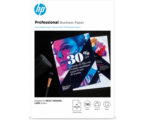 HP Professional Multi-use Glossy FSC Papers 180 gsm-150 sht/A4/210 x 297 mm papel para impresora de inyección de tinta A4 210x297 mm Brillo 150 hoja