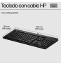 HP Teclado con cable USB 125 G2