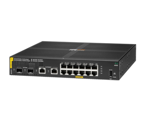 HPE Aruba Networking CX 6000 12p 10M/100M/1G Class4 PoE 2p SFP 1G 139W Switch