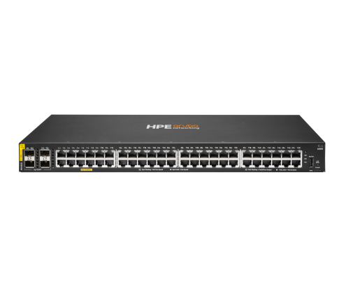HPE Aruba Networking CX 6000 48p 10M/100M/1G Class4 PoE 4p SFP 1G 370W Switch