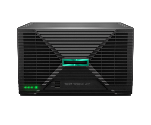 HPE ProLiant MicroServer Gen11 6325P 3.5GHz 4c 1P 1x32GB-U 4LFF-NHP 2x4TB HDD 1x180W PS EU Server