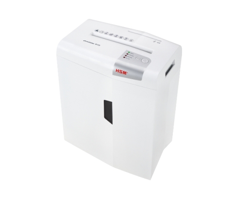 HSM X10 triturador de papel Corte en partículas 58 dB 22 cm Plata, Blanco