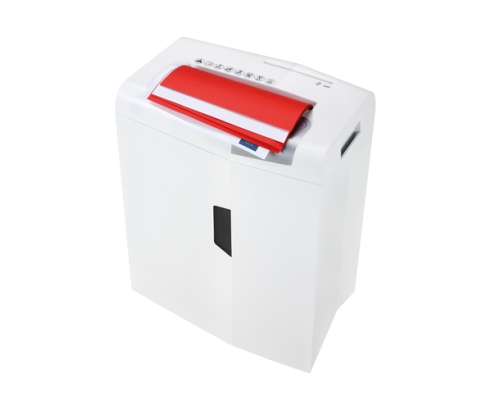 HSM X10 triturador de papel Corte en partículas 58 dB 22 cm Plata, Blanco