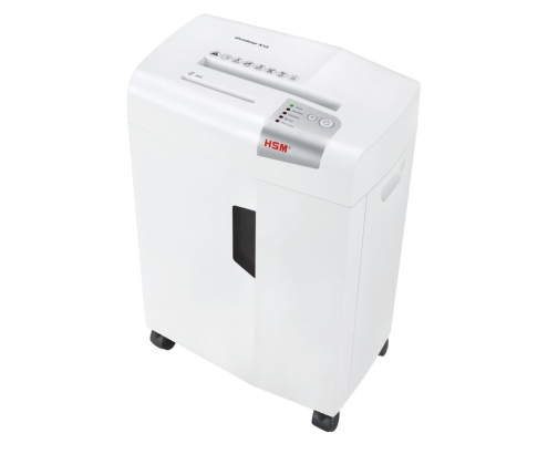 HSM X13 triturador de papel Corte en partículas 57 dB 4 mm Plata, Blanco