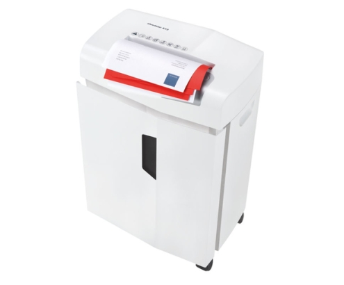 HSM X13 triturador de papel Corte en partículas 57 dB 4 mm Plata, Blanco