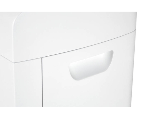 HSM X13 triturador de papel Corte en partículas 57 dB 4 mm Plata, Blanco
