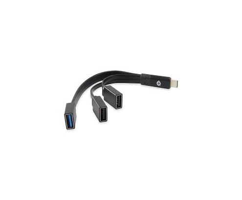 HUB CONCEPTRONIC USB C M A 3 USB A H 0.19MT NEGRO HUBBIES01B