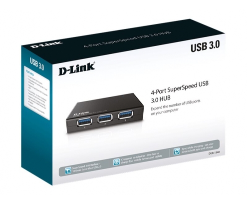 HUB D-LINK USB 3.0 4 PUERTOS DUB-1340