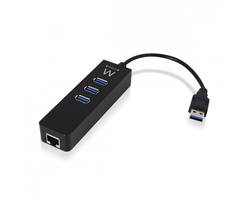 HUB EWENT USB 3.1 3 PUERTOS + LAN EW1140