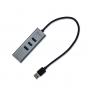 Hub i-tec Metal USB 3.0 HUB 3 Port + Gigabit Ethernet Adapter U3METALG3HUB 
