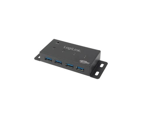 HUB LOGILINK 4 PUERTOS USB 3.0 NEGRO UA0149