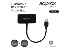 HUB USB APPROX APPHT7B 3 USB 2.0 + 1 USB 3.0