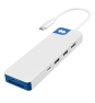 HYPER HD4102BUGL hub de interfaz USB 3.2 Gen 1 (3.1 Gen 1) Type-C 5000 Mbit/s Azul, Blanco