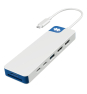 HYPER HD4103BUGL hub de interfaz USB 3.2 Gen 1 (3.1 Gen 1) Type-C 5000 Mbit/s Azul, Blanco
