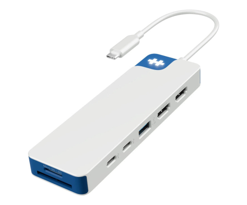 HYPER HD4103BUGL hub de interfaz USB 3.2 Gen 1 (3.1 Gen 1) Type-C 5000 Mbit/s Azul, Blanco
