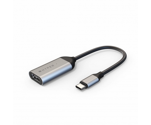 HYPER HD425A adaptador de cable de vÍ­deo USB Tipo C HDMI Acero inoxidable
