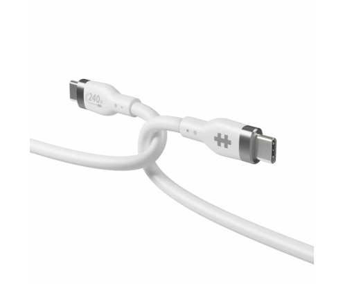 HYPER HJ4001WHGL cable USB USB 2.0 1 m USB C 0,48 Gbit/s 240 W Blanco