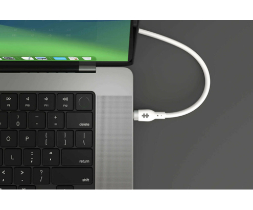 HYPER HJ4001WHGL cable USB USB 2.0 1 m USB C 0,48 Gbit/s 240 W Blanco