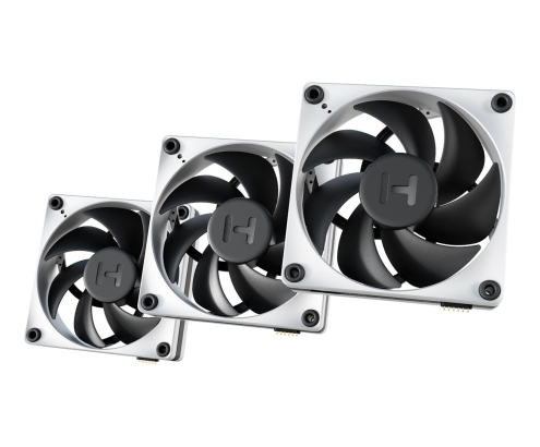 HYTE THICC FP12 Carcasa del ordenador Ventilador 12 cm Negro, Blanco 3 pieza(s)