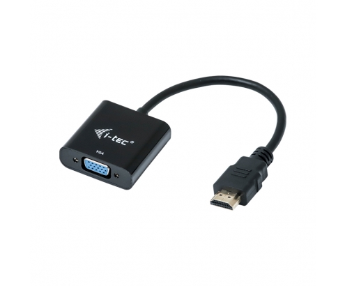 i-tec Adaptador de cable de vÍ­deo 0,15 m HDMI, VGA Negro