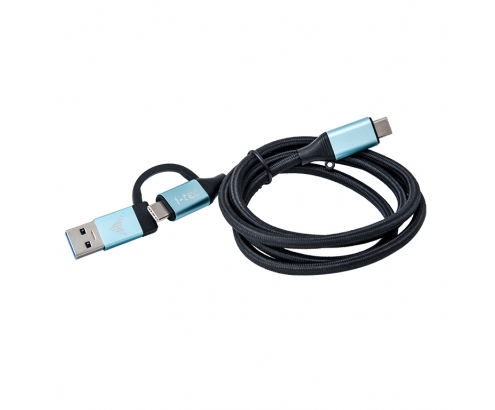 i-tec Cable adaptador usb 3.2 gen 1 usb tipo-c macho a usb tipo-c macho 1m negro azul 
