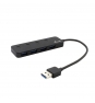 i-tec HUB USB 3.0 Metal 4 Port with individual On/Off Switches Negro