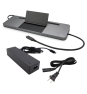 i-tec Metal SB-C Ergonomic 4K 3x Display Docking Station with Power Delivery 85 W + Universal Charger 100 W