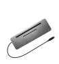 i-tec Metal SB-C Ergonomic 4K 3x Display Docking Station with Power Delivery 85 W + Universal Charger 100 W