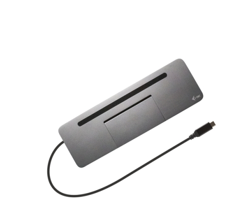 i-tec Metal SB-C Ergonomic 4K 3x Display Docking Station with Power Delivery 85 W + Universal Charger 100 W